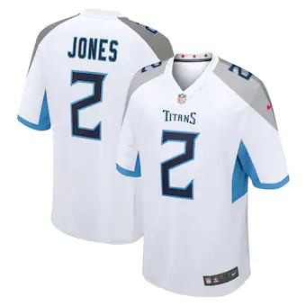 mens nike julio jones white tennessee titans game jersey